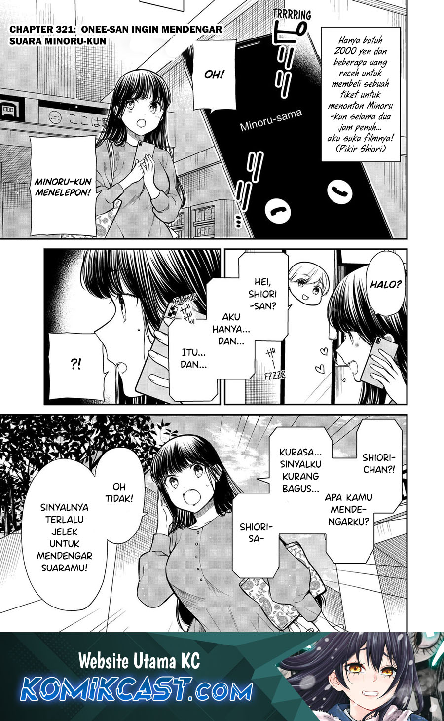 Danshi Koukousei wo Yashinaitai Onee-san no Hanashi Chapter 321 Bahasa Indonesia